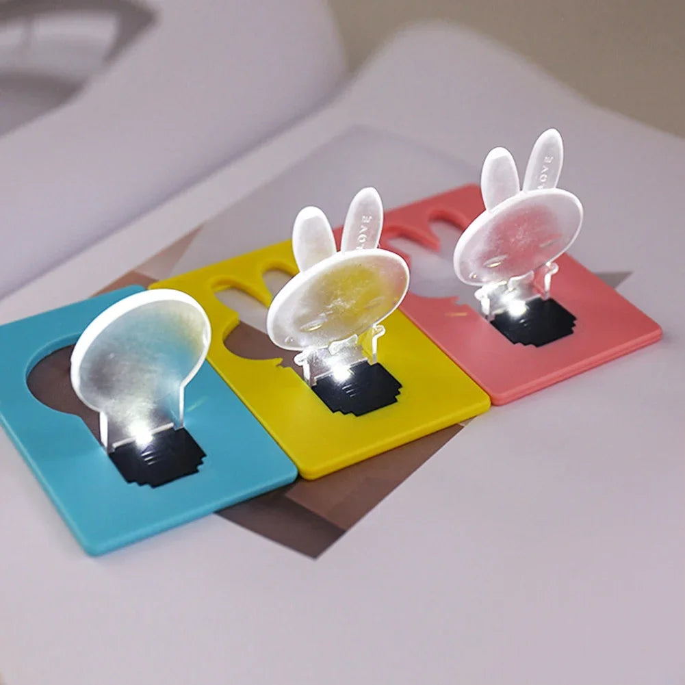 Foldable Phone Stand with LED Night Lamp – Credit Card Slim