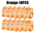Maple Leaf Bag Ribbon Bow Paper Tote Handles Birthday Wedding Holiday