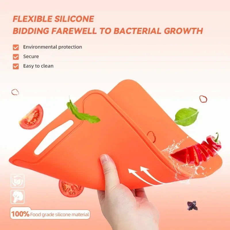 Silicone Cutting Board – Non-Slip, BPA-Free, Dishwasher Safe Silicone Cutting Board Zpaxo