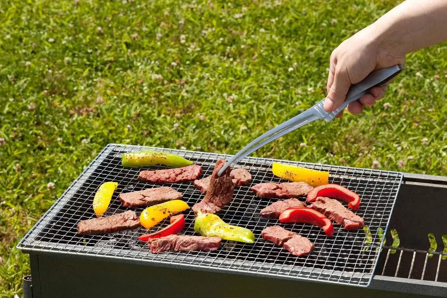 BBQ Non-Slip Stainless Steel Cooking Tongs | Grill & Salad
