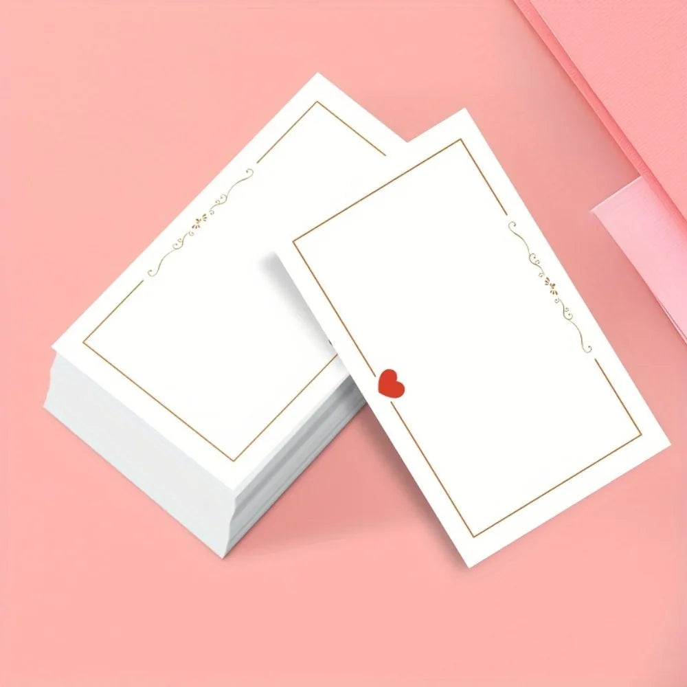 heart-shaped simple blank small cards for weddings,Valentine's Day, birthdays,anniversaries,festivals,gift labels,message card Zpaxo