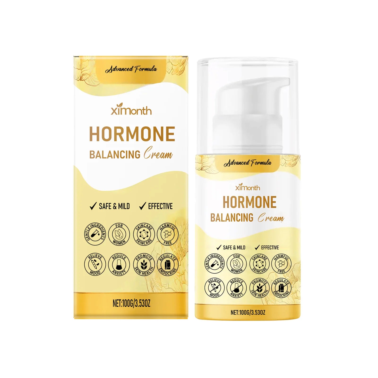 Ximonth Hormone Balancing Cream – Menopause Relief for Women Hormone Balance Cream Zpaxo 100g boxed