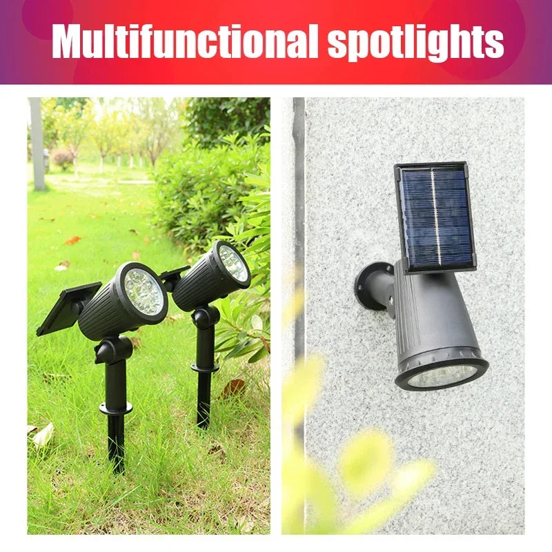 Solar 9 LED Ground Lights Outdoor IP65 Waterproof Brightness Zpaxo
