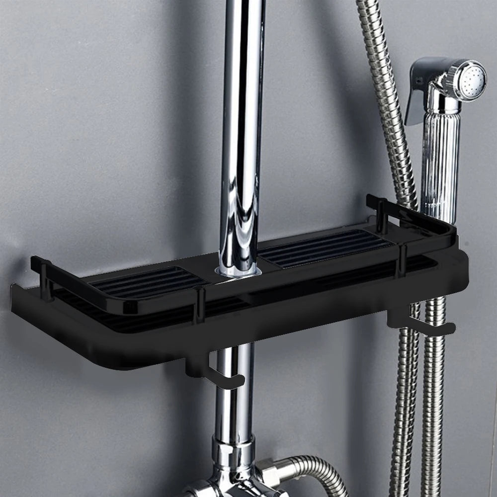 Bathroom Organizer Shower Storage Holder Rack No Drilling Wall
