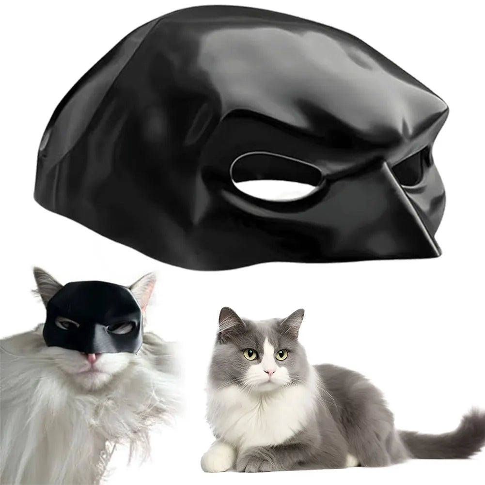 Bat Cat Halloween Half Face Mask – 3D Printed Pet Costume