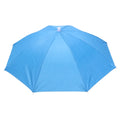 Headworn Umbrella with Elastic Band Anti-Rain Headwear Brolly Cap Waterproof Sunscreen Hat Umbrella Universal for Camping Hiking Zpaxo 65CM-Dark Blue