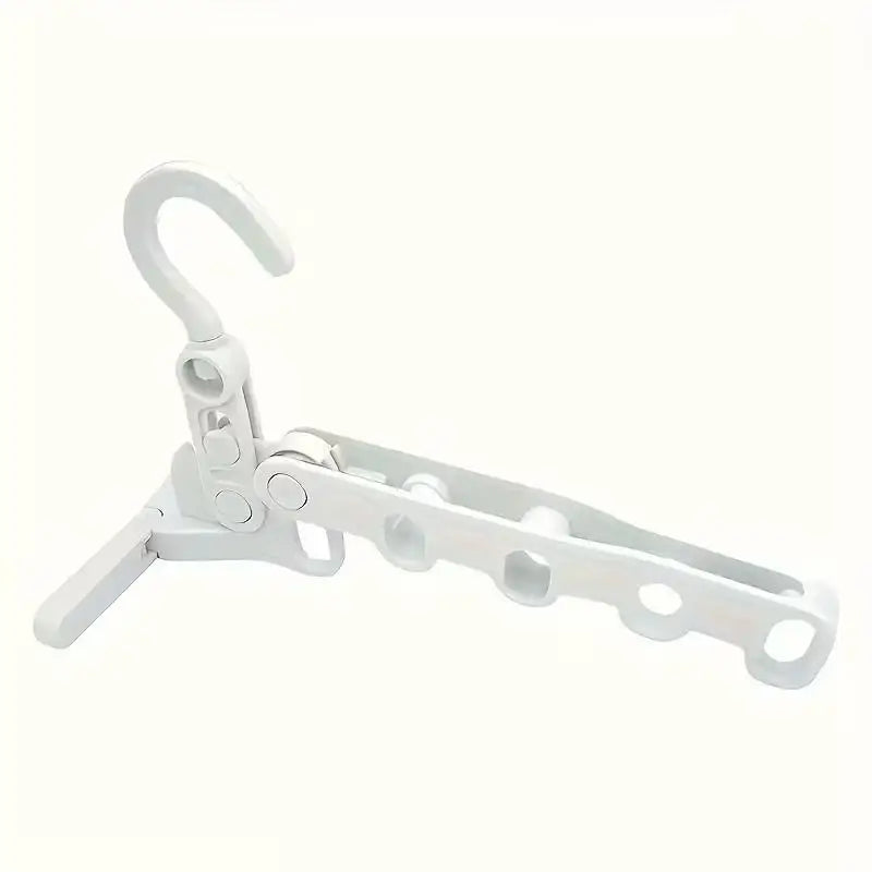 2pcs Foldable 5-Hook Clothes Hanger, Ergonomic & Space-Saving for Travel, Hotel, Dorm, Home Use Zpaxo