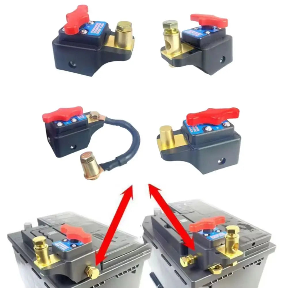 Black Red Battery Shutdown Switch High Power Kit Battery Disconnect Switch High Power Switch For Construction Machinery Zpaxo