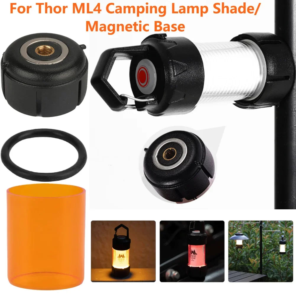 ML4 Outdoor Camping Lantern Magnetic Base LED Lampshades Emergency