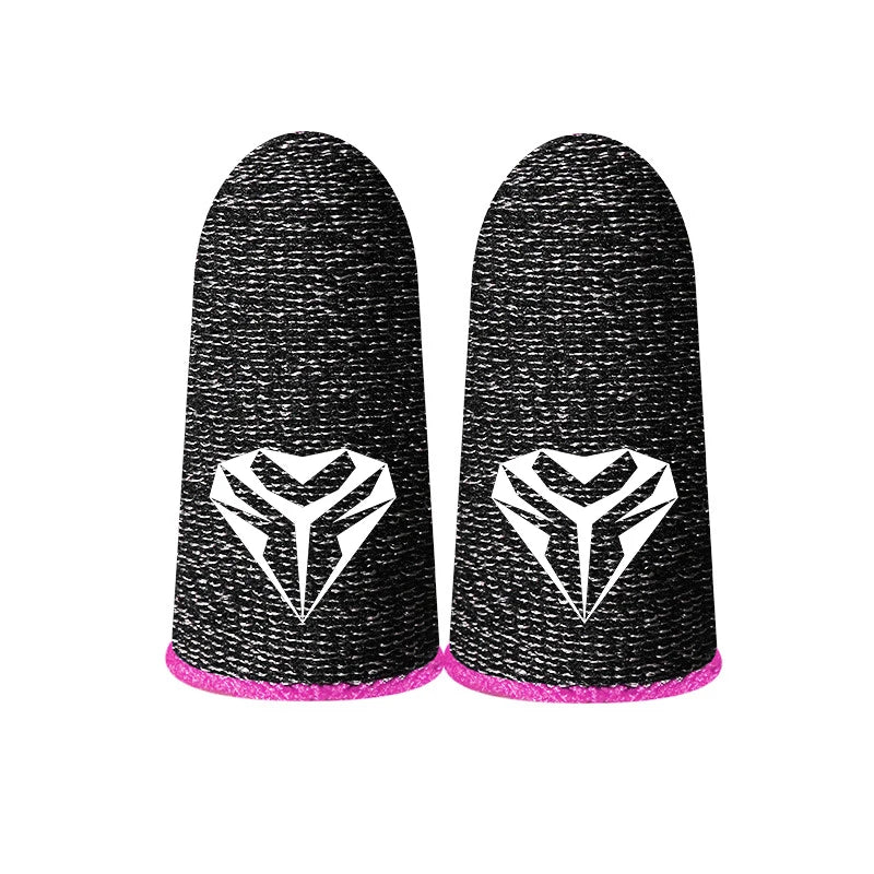 1 Pair Gaming Finger Sleeve PUBG Breathable Sweatproof Fingertip Zpaxo Pink