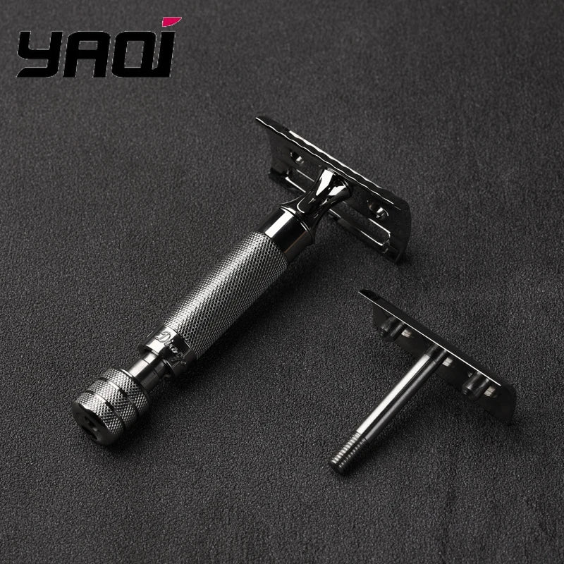 2026 Flash SalebYaqi Diagonal Slant Stainless Steel Safety Razor Comfortable Shaving Zpaxo