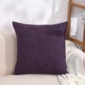 Cushion Cover Pillow Cover Linen Pillowcase for Sofa Living Room Outdoor 45*45cm Home Decor Zpaxo Purple 1PC