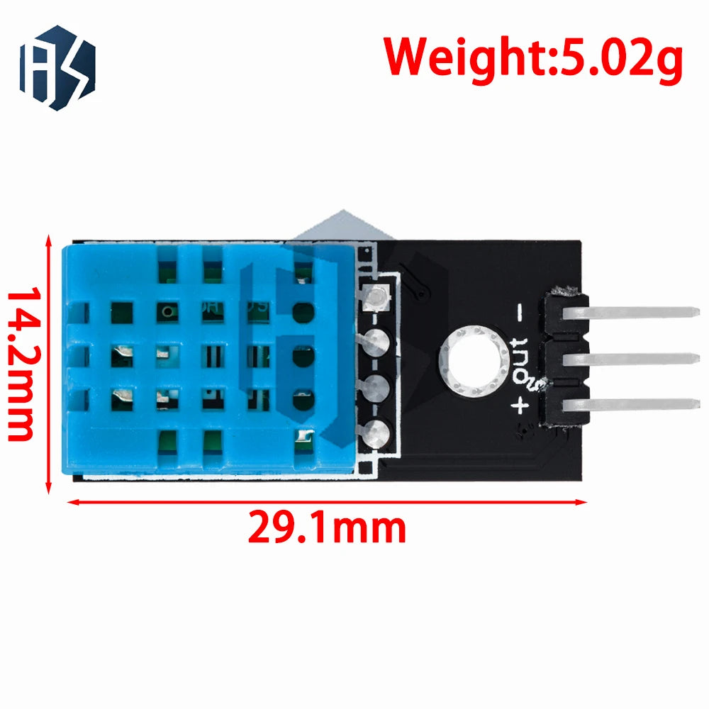 DHT11 Digital Temperature Humidity Sensor Module Sensors Compatible Zpaxo