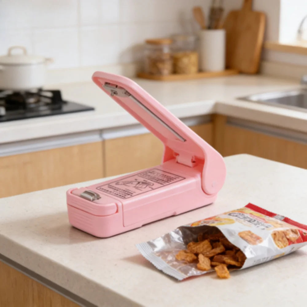Space-saving Mini Snack Sealer Reusable Easy-use Vacuum Commercial
