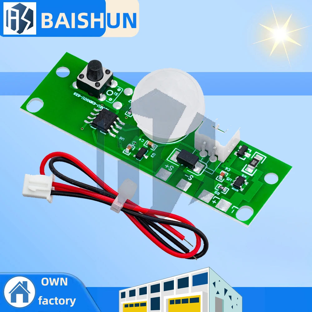 3 7V DIY Solar-powered Night Light Infrared Motion Sensor Automatic Zpaxo 10PCS