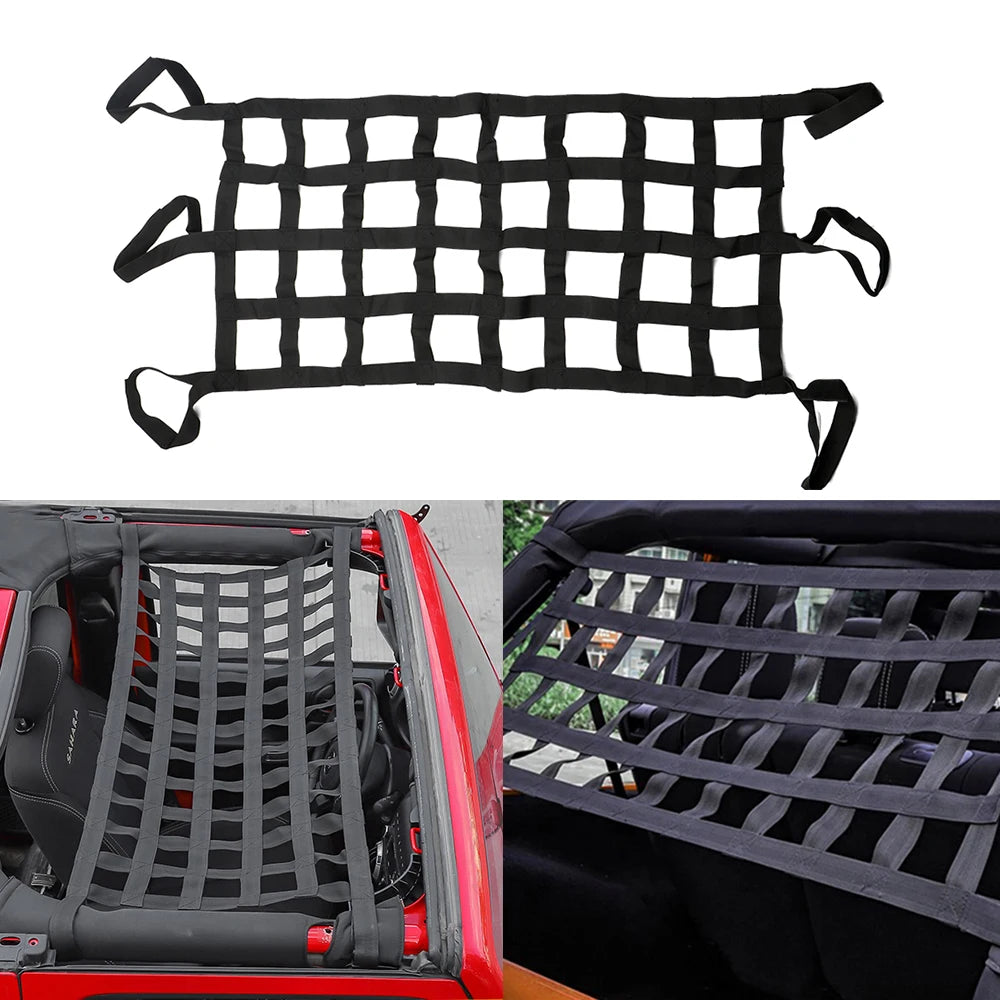 Car Roof Storage Net Retrofit Accessories Tail Box Mesh Cargo