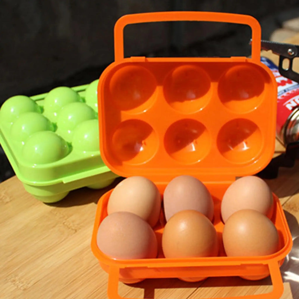 Camping Egg Holder – 2/4/6/12 Grid Portable Storage Box Camping Egg Container Zpaxo