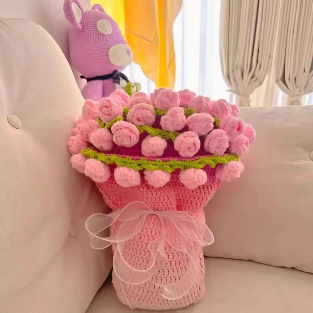 Beginner Crochet Blanket Easy Learn Complete Craft Supplies Bouquet