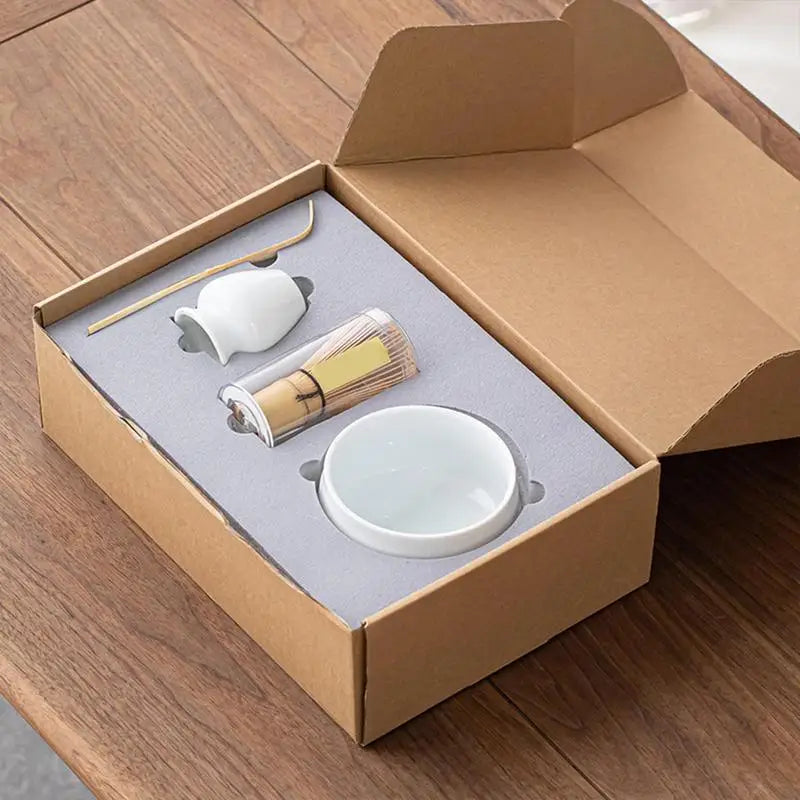 Japanese Box Matcha Safe Bamboo Whisk Teaspoon Tea Sets Indoor