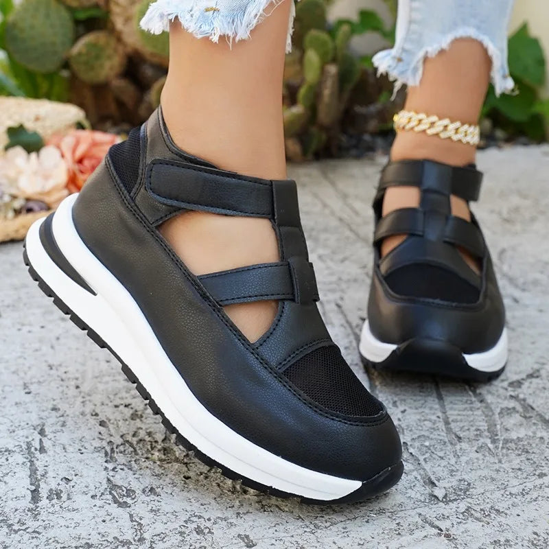 Sporty Women's Sandals Summer Thick Bottom Breathable Hollow Out