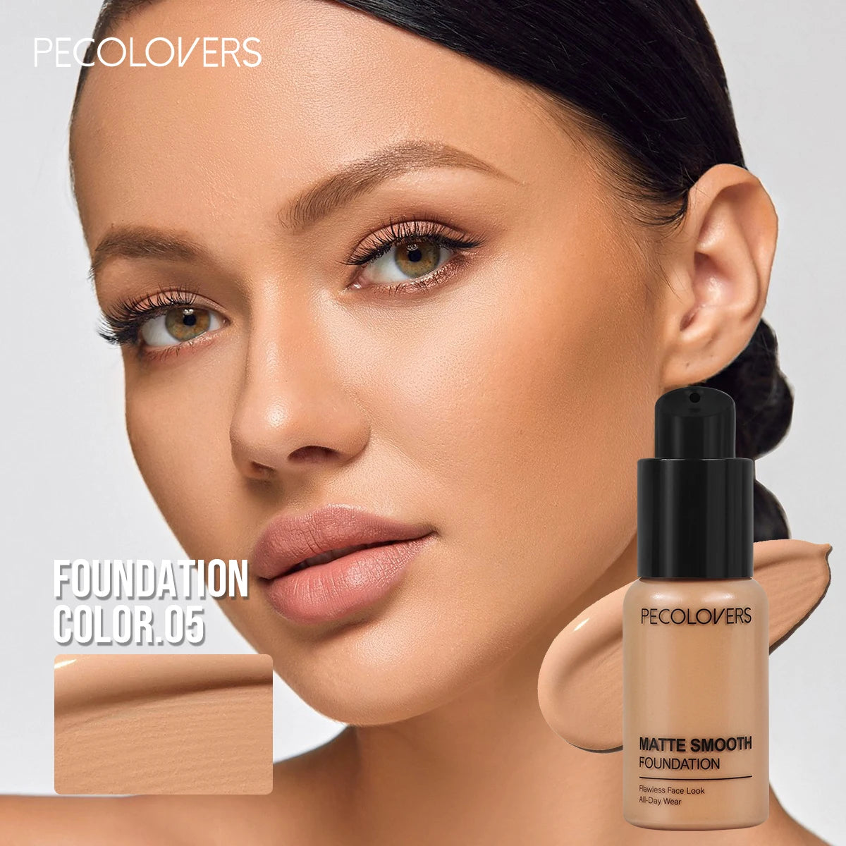 1PC High Coverage Long-Lasting Foundation, Waterproof and Sweatproof Without Flaking, Lightweight and Seamless Zpaxo 05