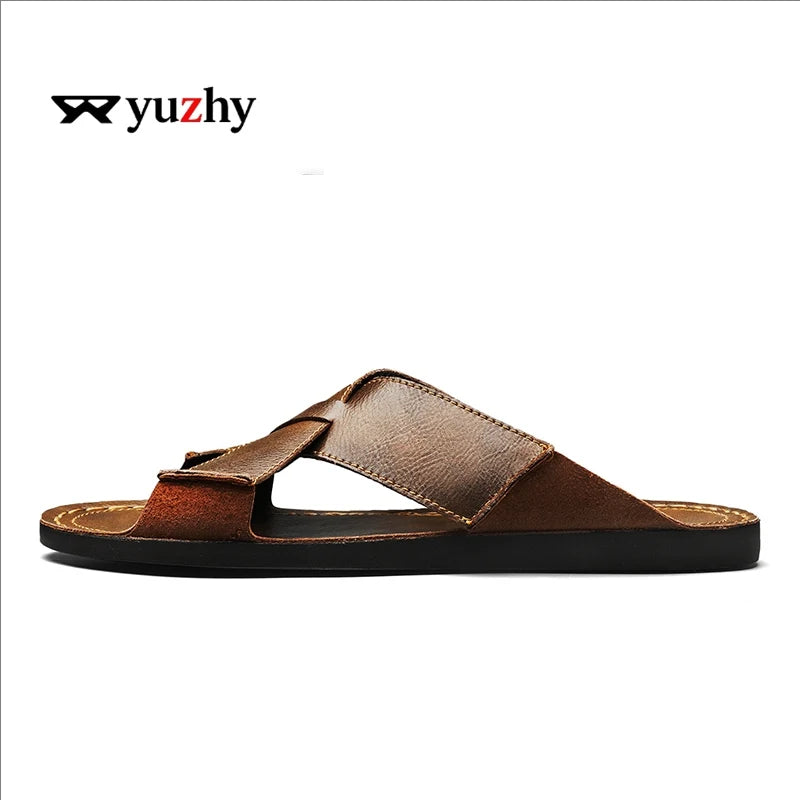 Men's Slippers Comfortable Lightweight Soft Sole Casual Slides Indoor