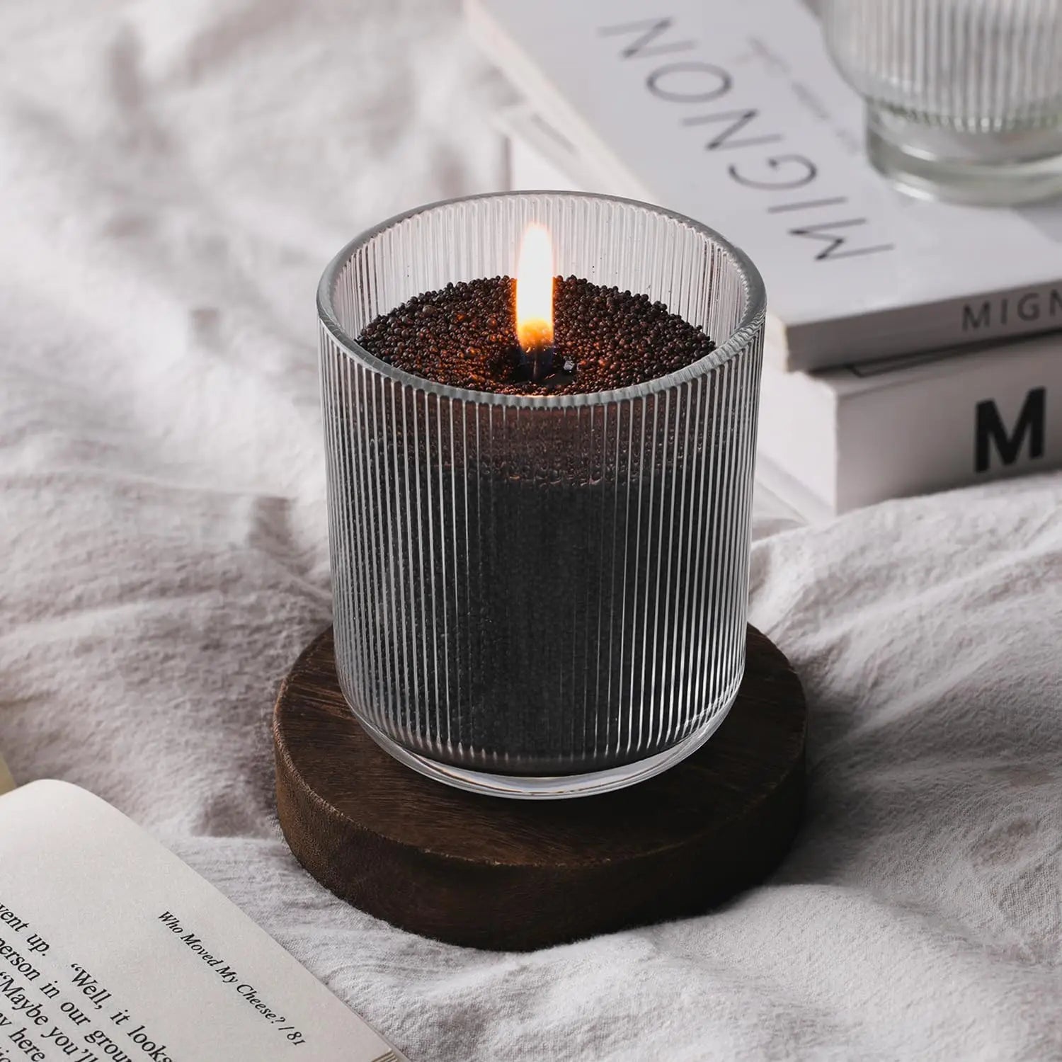 200G White Black Pearled Candle Sand Set with 10pcs Candle Wick DIY Handmade Materials For Beads Candle Making Kit Crafts Zpaxo