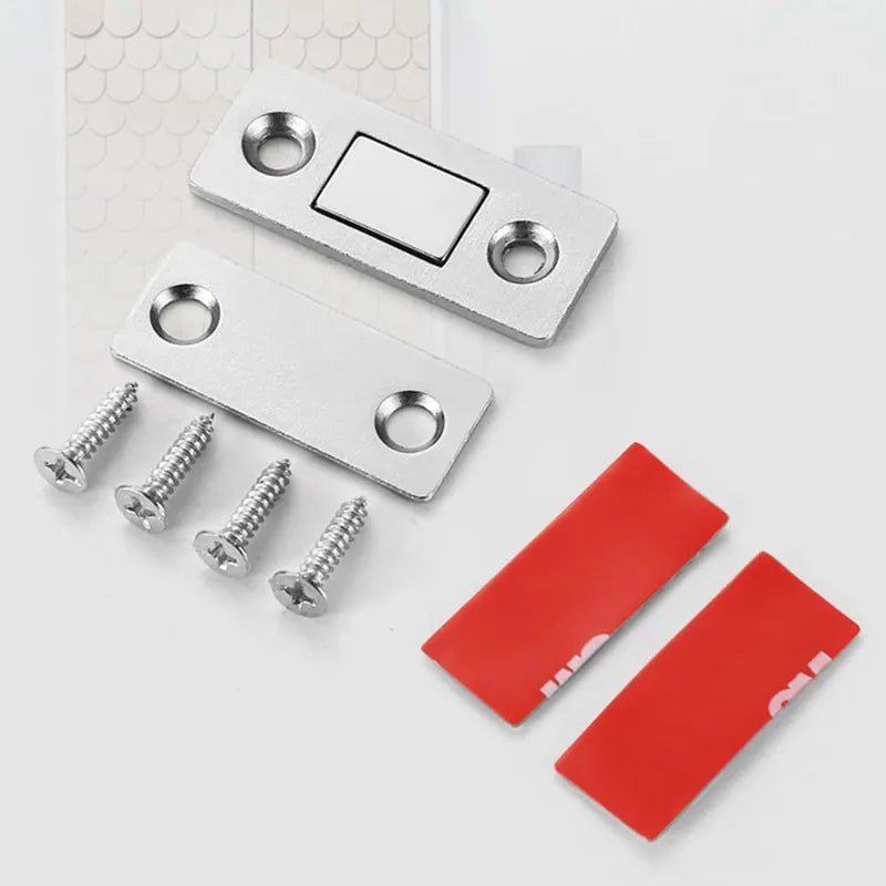 Magnetic Cabinet Catches Self Adhesive Window Door Closer Invisible Door Stopper Patch for Kitchen Bedroom Closet Hardware Kit Zpaxo