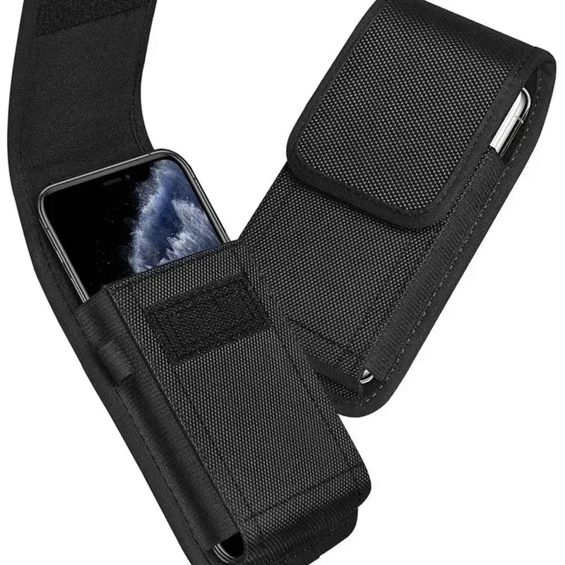 Tactical Phone Pouch Nylon Waist Pack with D-Ring Buckle