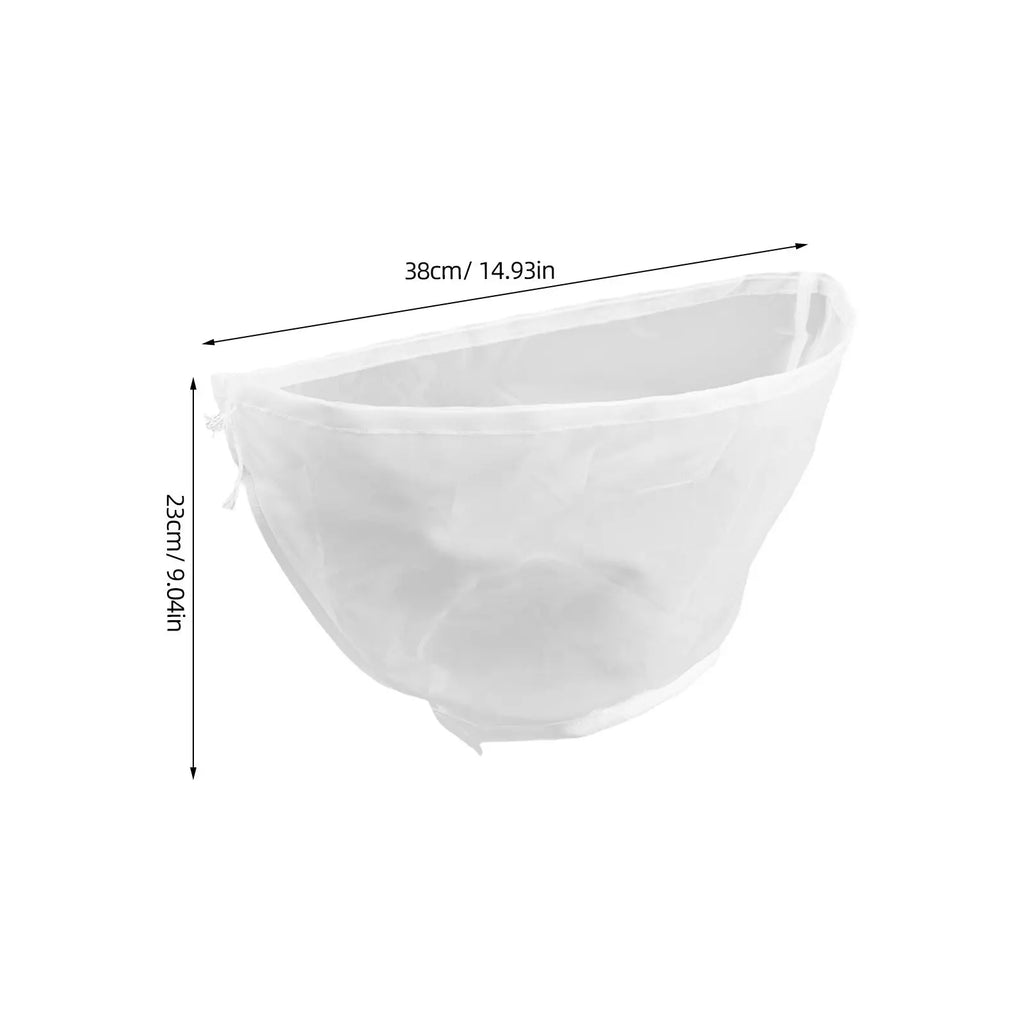 4Pcs Reusable Honey Strainer Bag with Drawstring, Food Grade Nylon Mesh Filter for 5 Gallon Bucket, Ideal for Apiary Honey Zpaxo