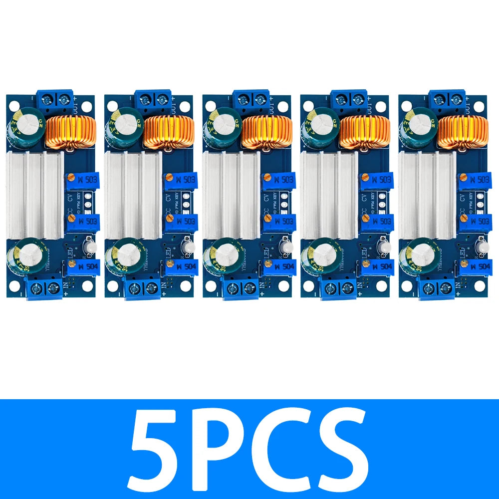 XL4005 5A CC/CV DC-DC Step-Down Power Module, Adjustable Buck Converter & Lithium Charger with Overload Protection Zpaxo 5PCS