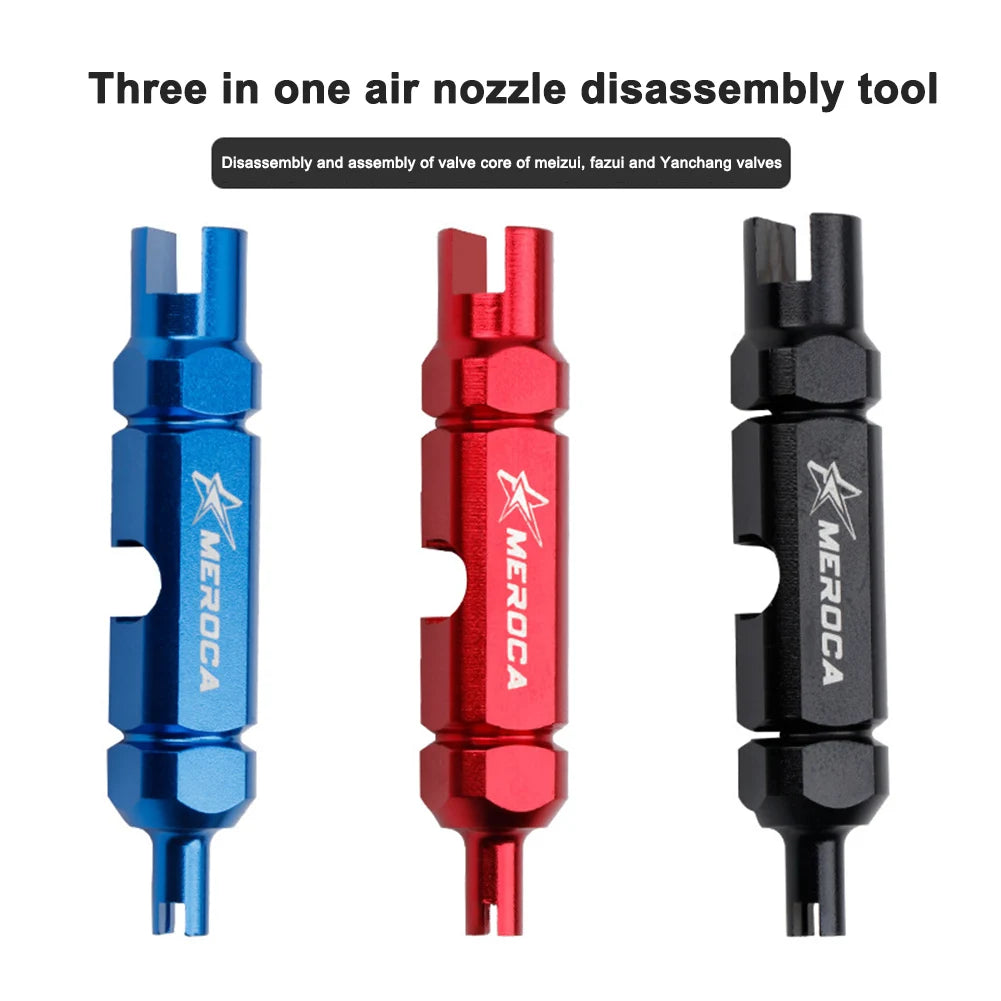 MEROCA Bike Tire Tube American Valve Core Removal Tool Repairing