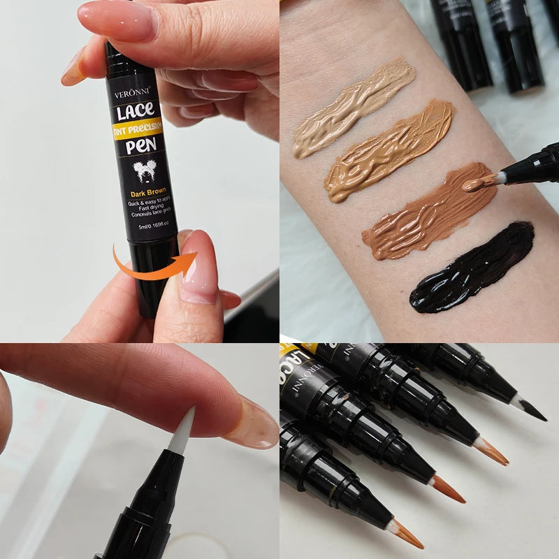 Precision Lace Parting Pen for Wigs-Precision Tinting,Long-Lasting Natural Seamless Hairline Hold for Flawless Wig Application Zpaxo