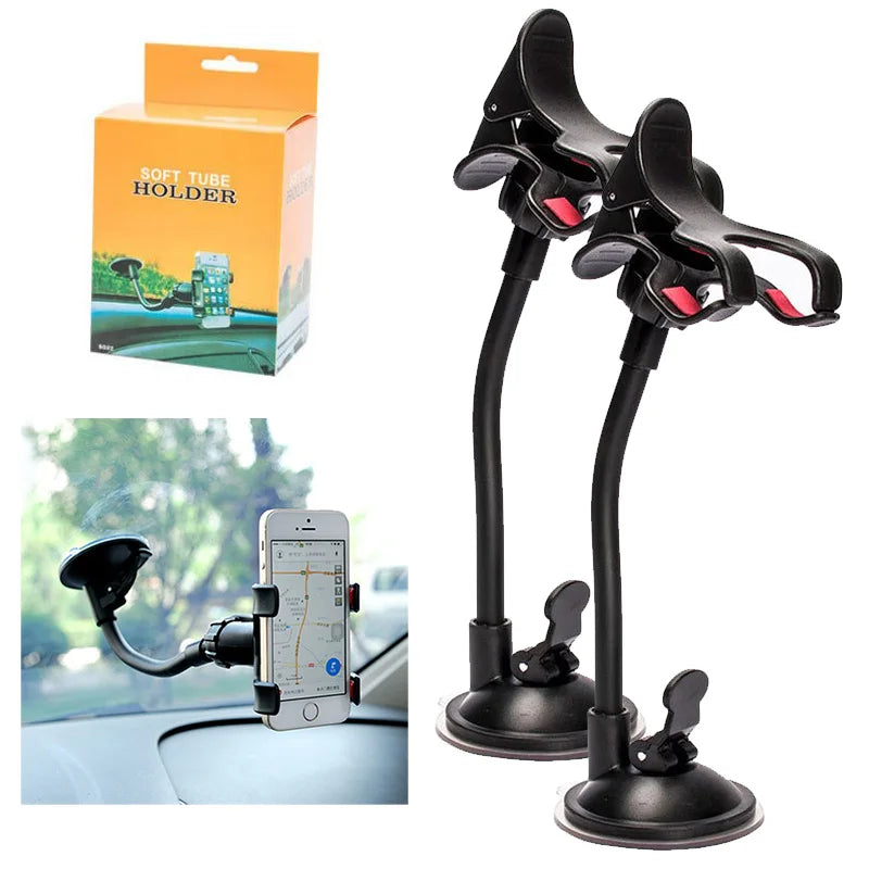 Universal 360° Car Phone Holder – Dashboard & Windshield Mount