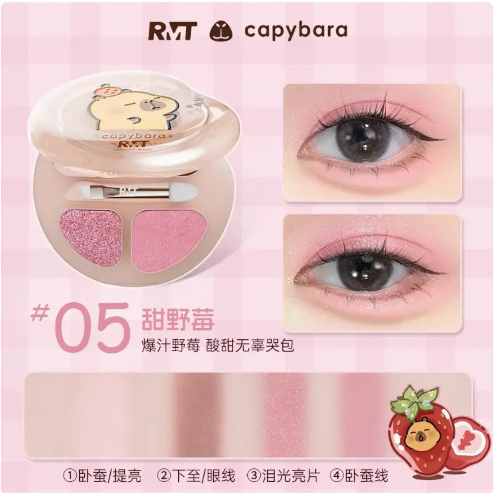RMT ROMANTIC BEAUTY Eye Shadow Silkworm Palette Four Colors Matte Contouring And Brightening Eyeshadow Palette Zpaxo bara 05