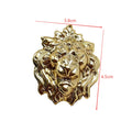 Lion Head Brooch Pin Western Women's Accessory Jackets Dresses Zpaxo 1PCS