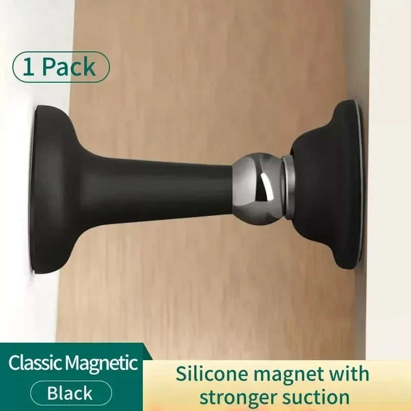No-Drill Silicone Door Stopper – Wall Protection Anti-Collision Door Stopper Zpaxo black