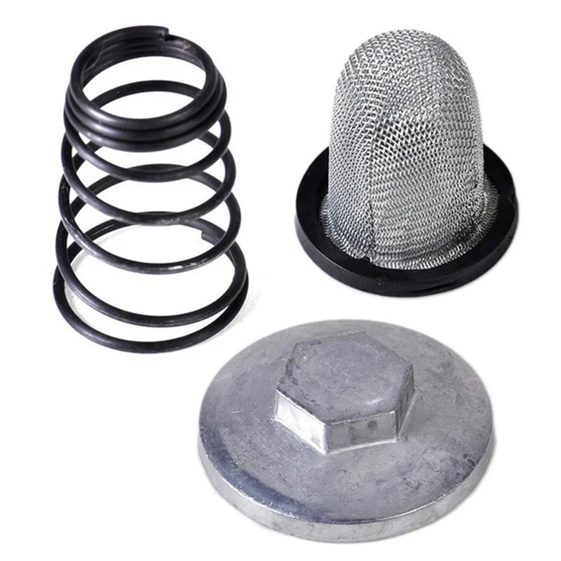 GY6 50cc to 150cc 125/150 Engine Parts Plug Moped Oil Filter Drain Screw Scooter Zpaxo Silver