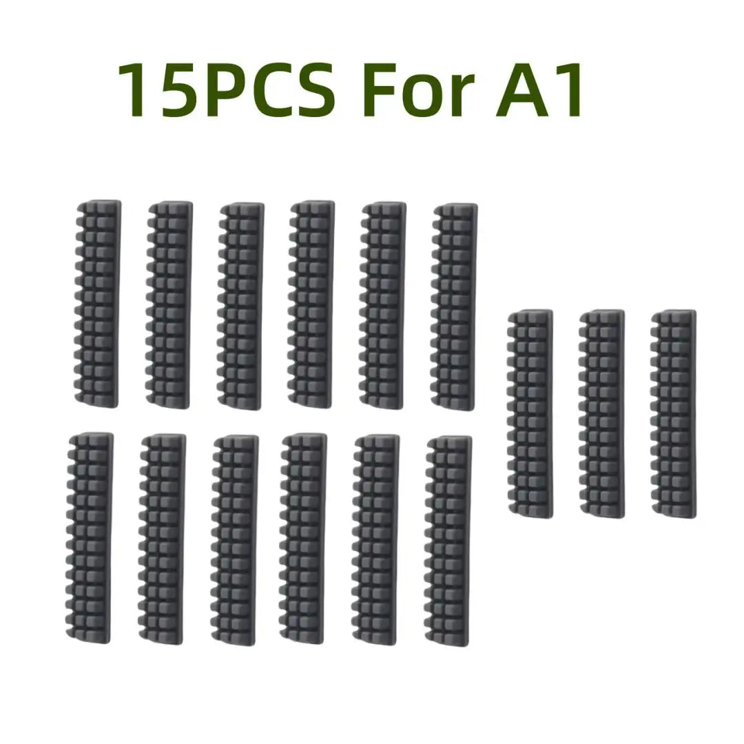 For Bambu Lab A1 Mini Nozzle Wiper Nozzle Brush Silicone Brush Hotbed Mounted For Bambu Lab 3D Printers Lab A1 Mini Accessories Zpaxo 15pcs-for A1