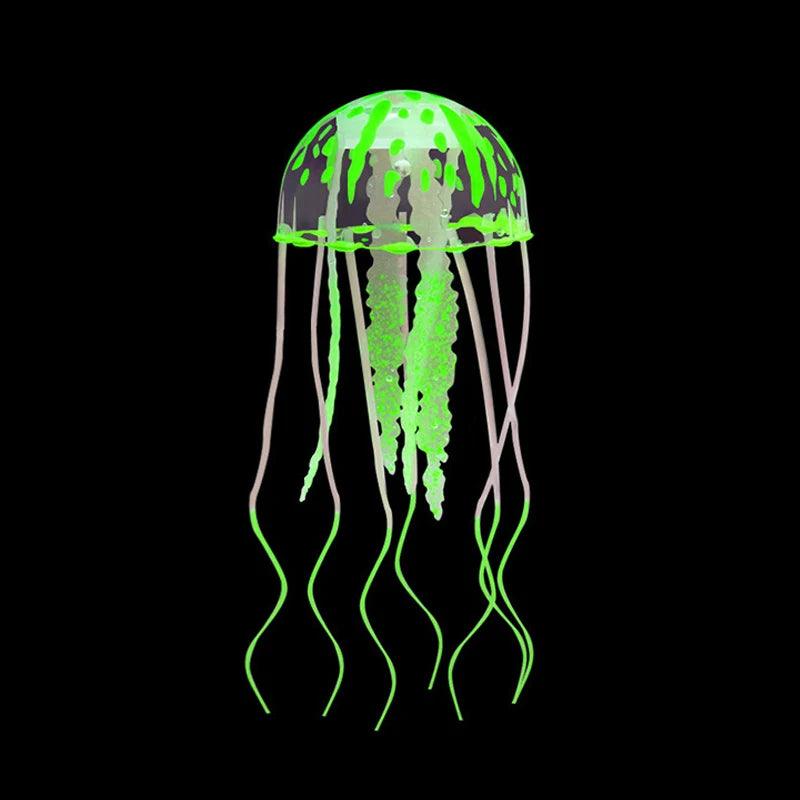 Creative Simulated Glowing Effect Jellyfish Aquarium Decoration Fish Zpaxo A2