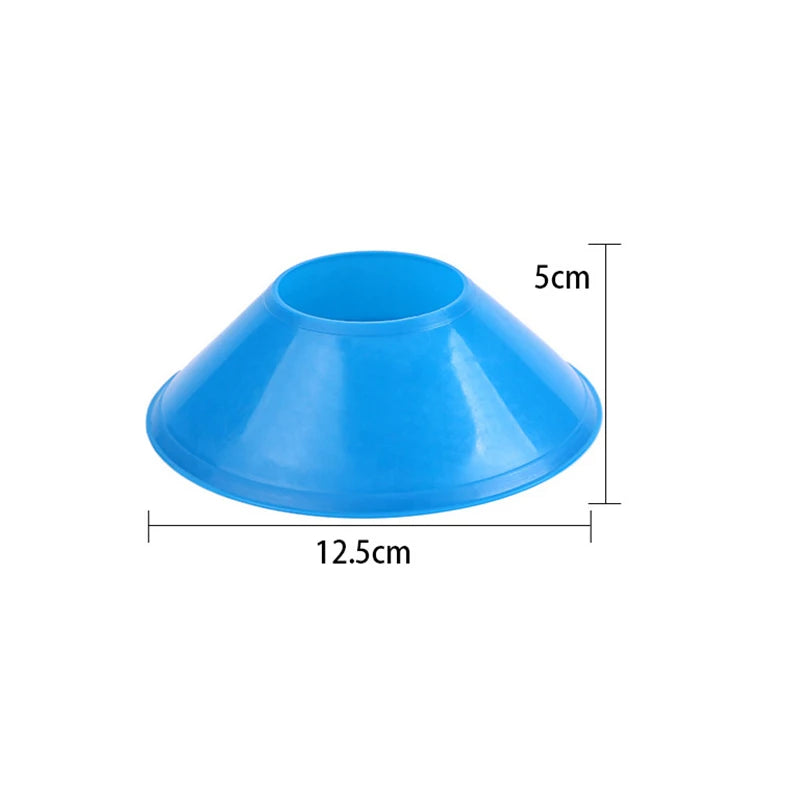 10-Pack Mini Soccer Agility Marker Discs – Soft Training Cones