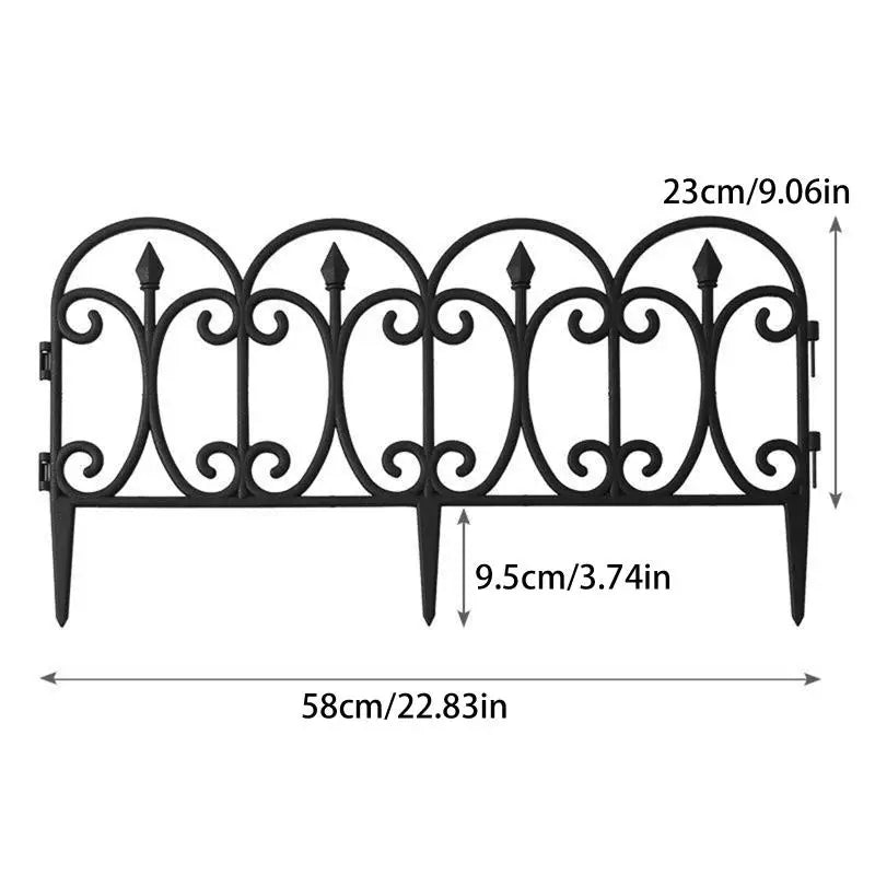 Decorative Garden Fence Outdoor Rustproof Wire Border Foldable Zpaxo