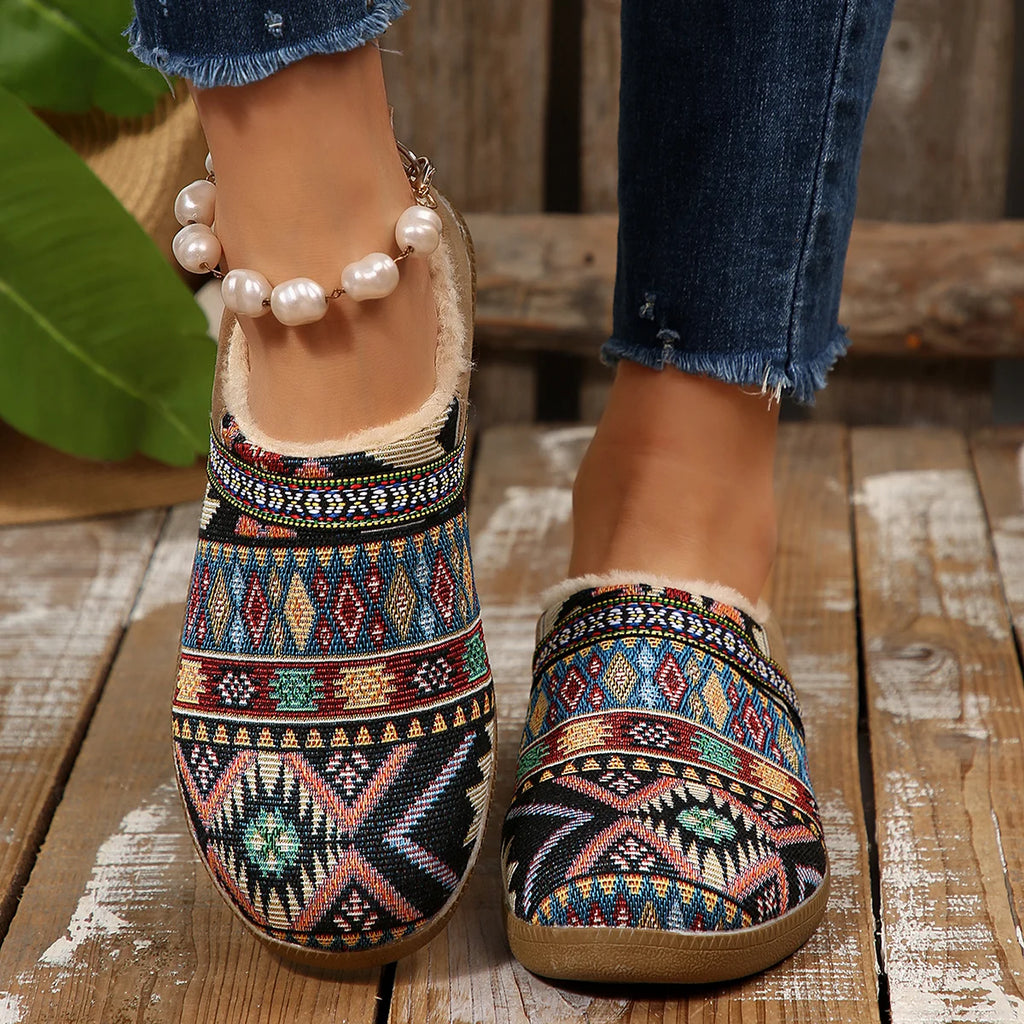 Women Snow Boots Thick Bottom Round Toe Cotton Boots Warm Casual Women Shoes Comfortable Booties Large Size Fluff Lined Shoes Zpaxo