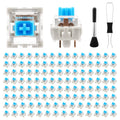 150/50Pcs Mechanical Keyboard Switches Set 3Pin Clickers Transparent Hot Swappable RGB Backlit with Puller Tools for Gaming Typ Zpaxo 120Pcs with Tool)