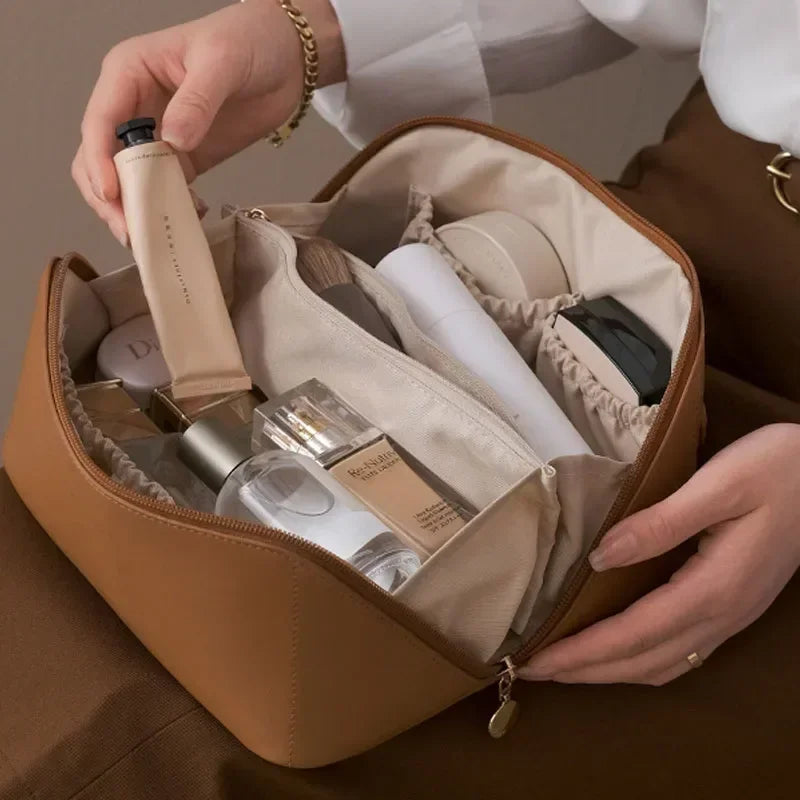 Makeup Organizer Female Toiletry Kit Bag Make Up Case Storage Pouch Luxury Lady Box, Cosmetic Bag, Organizer Bag for Travel Zip Zpaxo
