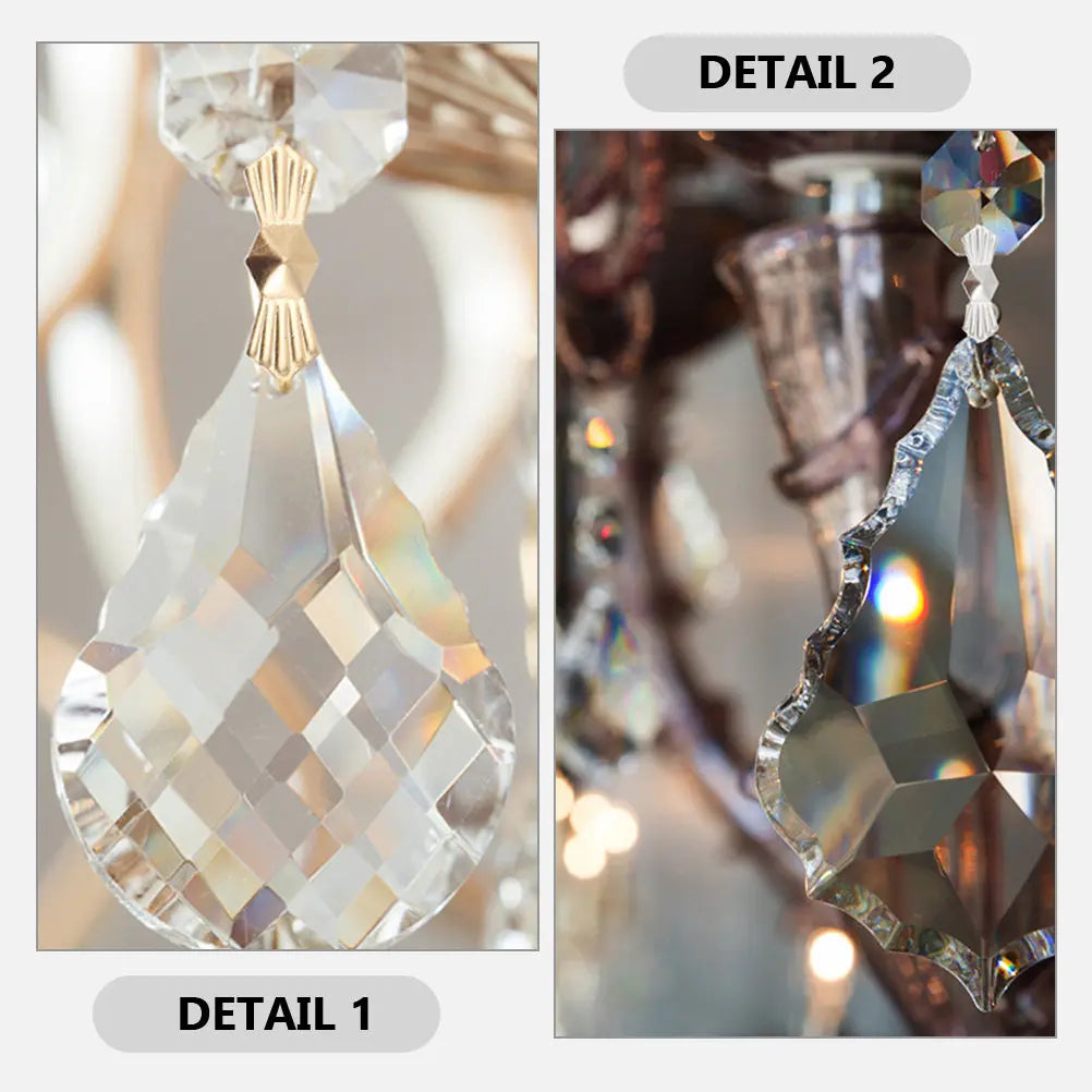 Crystal Connectors Metal Bow Tie Clips Chandelier Fastening Pins Lamp