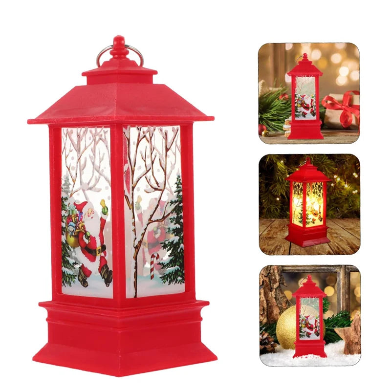 Christmas Light Table Lamp Decorate Lights Presents Santa Snowman