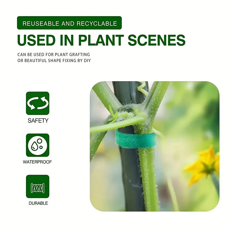 Self-adhesive Plant Hoop Tomato Tied Gardening Tools and Planting Supplies Green Flexible Bendy Garden Support Wire Cable Tie Zpaxo