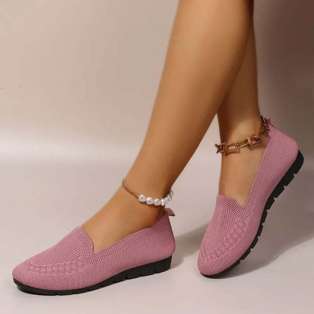 Casual Women's Shoes Summer Mesh Breathable Flat Ladies Comfort Light