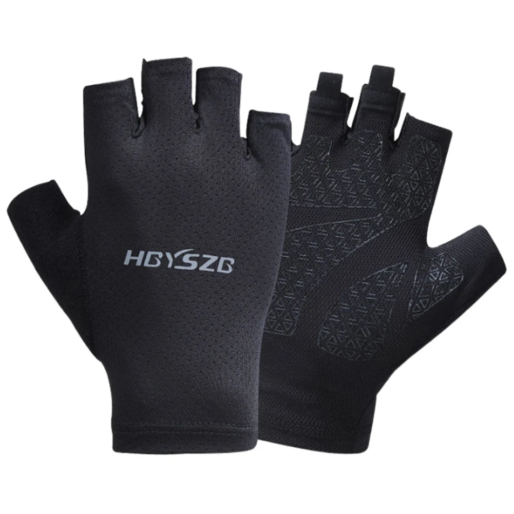 Half Finger Gloves Breathable Bike Riding Reflective Protection
